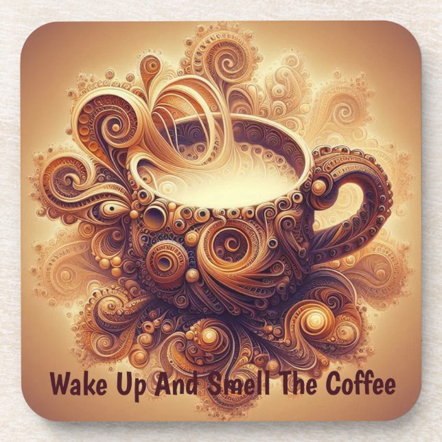 Porta-copo Verdadeiro do Café Fractal (Frente)