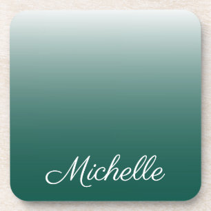 Porta-copo Verde-gradiente ombre personalizado