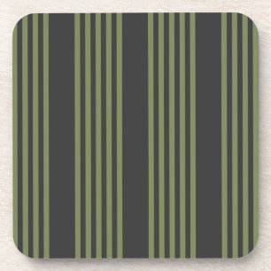 Porta-copo Verde-oliva e carvão de cinco faixas