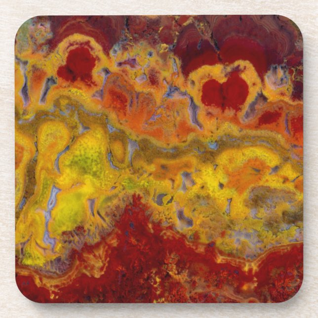 Porta-copo Vermelho e amarelo Crayloa Jasper (Frente)