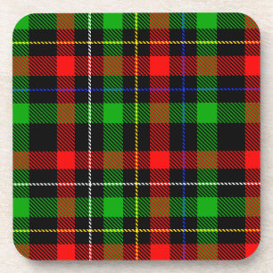 Porta-copo Vermelho Natal Verde Branco Flanela Xadrez Design 