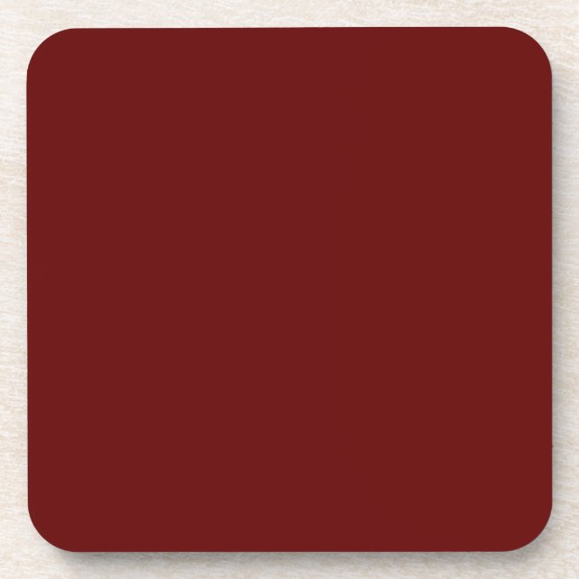 Porta-copo Vermelho Natal, vermelho sólido, vermelho profundo (Frente)