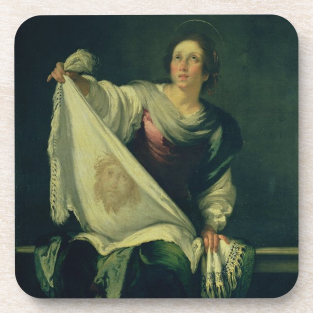 Porta-copo Veronica do St., 1625-30 (óleo em canvas) (Frente)