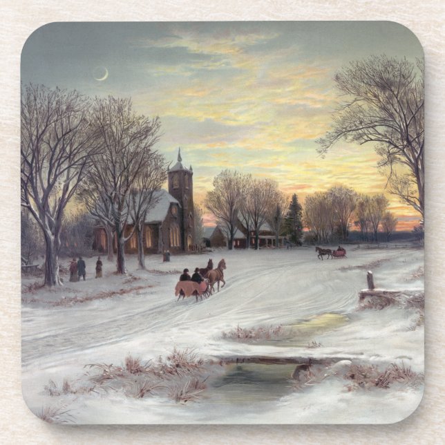 Porta-copo Véspera de Natal (Frente)