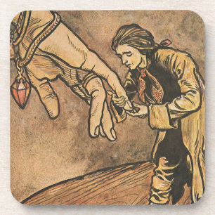 Porta-copo Viagens de Gulliver Vintage por Arthur Rackham