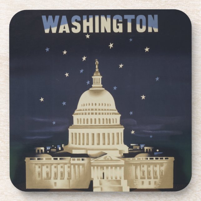 Porta-copo Viagens vintage Para American Airlines (Frente)