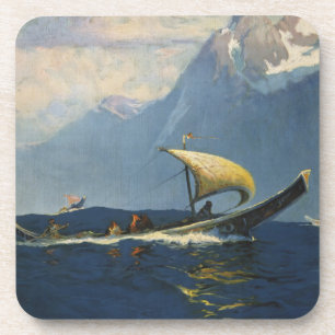 Porta-copo Viagens vintage Para O Norte Do Alasca Do Pacífico