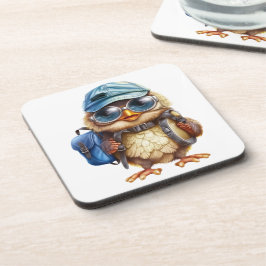 Porta-copo Viajante Sábio - Coruja Criança com mochila