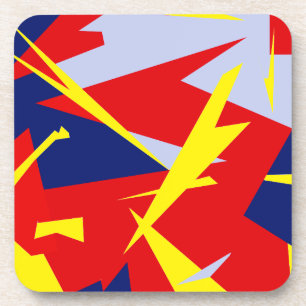 Porta-copo Vibes Positivos Vermelho Azul Branco