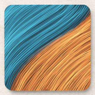 Porta-copo Vibrant Neon Light Strands of Blue and Orange