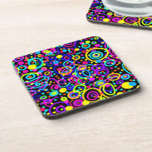Vibrant Neon Pattern Art Design