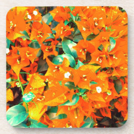 Porta-copo Vibrantes Flores de Bougainvillea Laranja