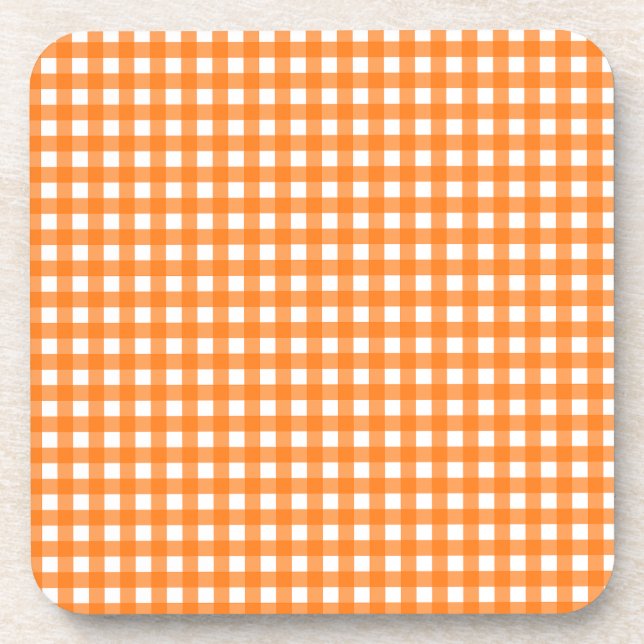 Porta-copo Vichy Orange (Frente)