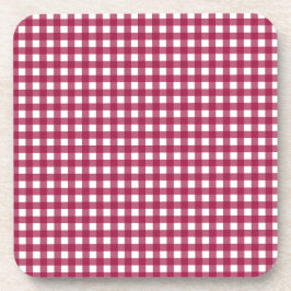 Porta-copo Vichy Rouge Cerise