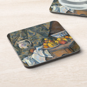 Porta-copo Vida de Paul Cezanne ainda com maçãs e pêsseg