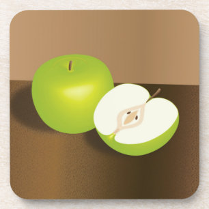 Porta-copo Vida estática de maçã e meia verde