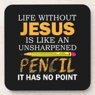 Porta-copo Vida Sem Jesus Engraçado Cristão Fé Religiosa