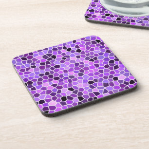 Porta-copo Vidro manchado de roxo