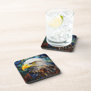 Porta-copo Vidro Manteiga-Americana Bald Eagle