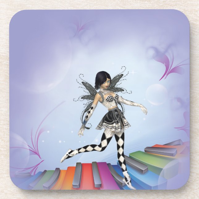 Porta-copo Vignette Musical Keyboard Faerie (Frente)