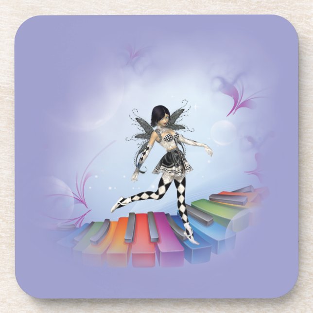 Porta-copo Vignette Musical Keyboard Faerie (Frente)