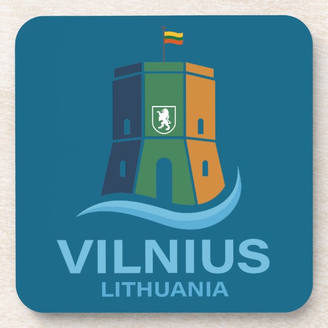 Porta-copo Vilnius Lithuania (Frente)