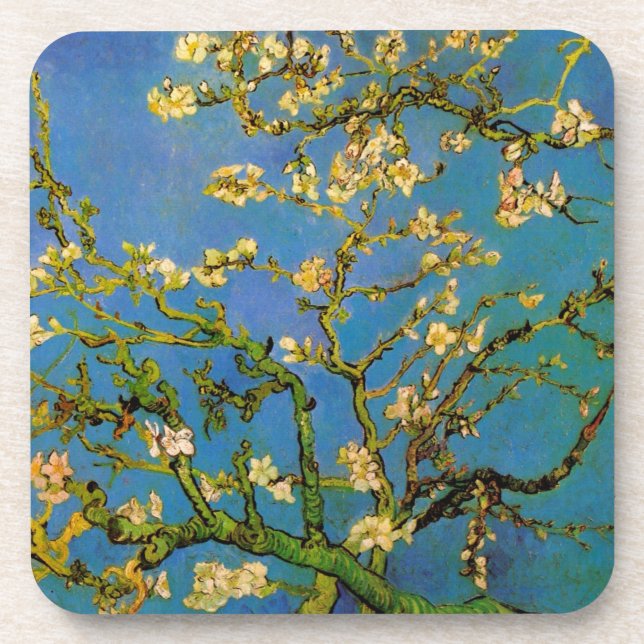 Porta-copo Vincent van Gogh - Amendoeira em Flor (Frente)