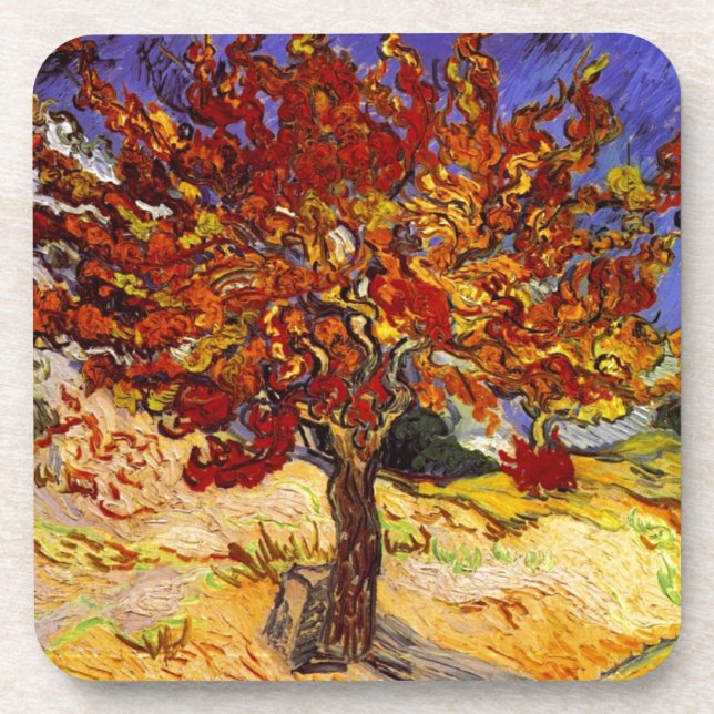 Porta-copo Vincent Van Gogh Mulberry Tree Pintura de Arte fin (Frente)