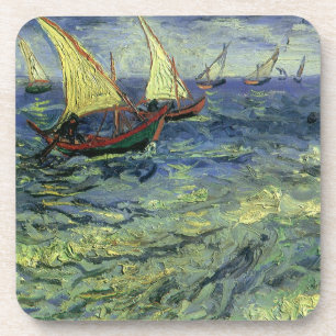 Porta-copo Vincent van Gogh - Paisagem Marinha em Saintes Mar