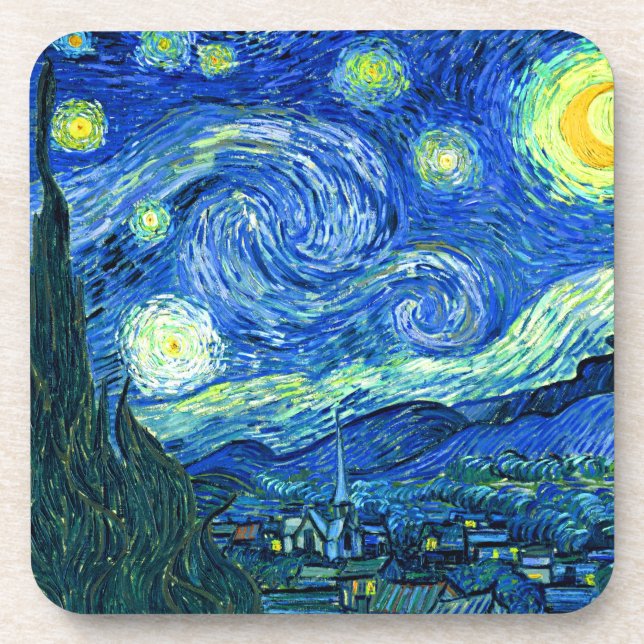 Porta-copo vincent van gogh Starry night (Frente)