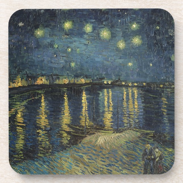 Porta-copo Vincent van Gogh | Starry Night Over the Rhone (Frente)