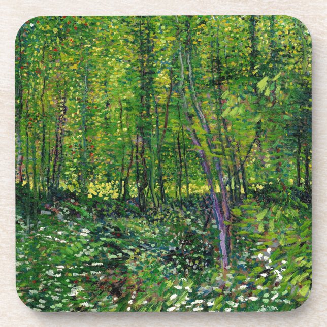Porta-copo Vincent Van Gogh Trees E Subcrescimento (Frente)
