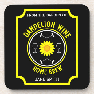 Porta-copo Vinho Dandelion criado em casa