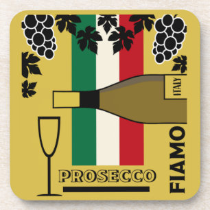 Porta-copo Vinho espumante do Prosecco  