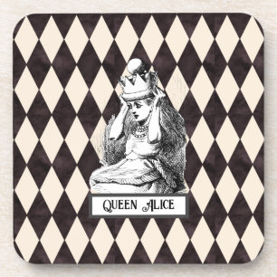 Porta-copo Vintage Alice com Crown Harlequin