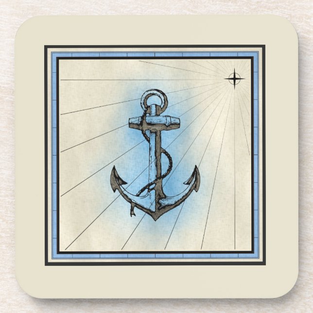 Porta-copo Vintage Anchor (Frente)