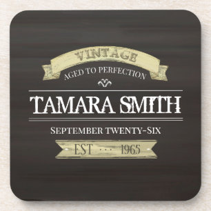 Porta-copo Vintage Aniversário Moderno da Idade para a Perfei