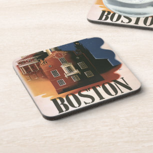 Porta-copo Vintage Boston, Massachusetts Paul Revere's Ride