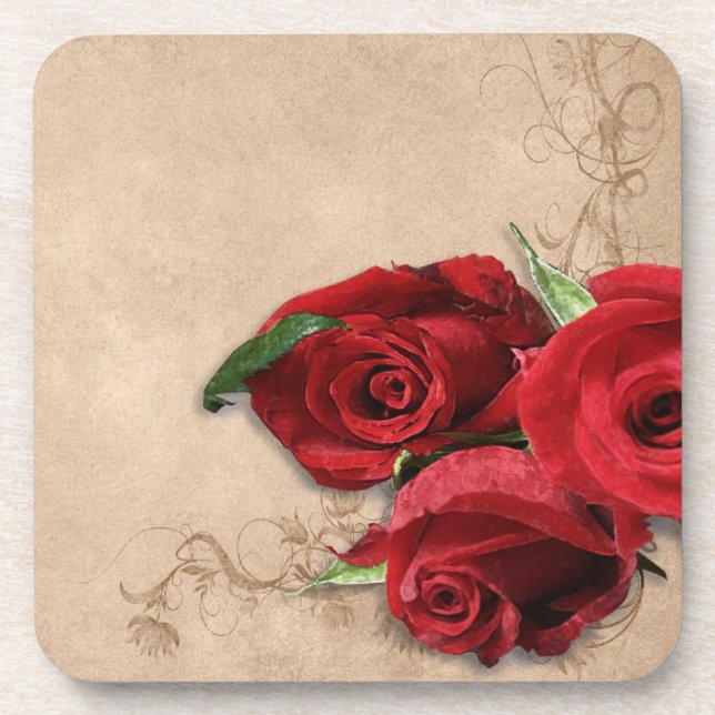 Porta-copo Vintage Brandy Rosa (Frente)