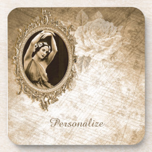 Porta-copo Vintage Cameo Dancing Girl Personalizada
