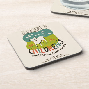 Porta-copo Vintage Children's Art portas copos