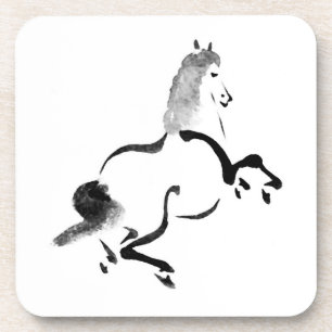 Porta-copo Vintage Chinês Cavalo