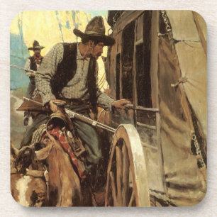 Porta-copo Vintage Cowboys, The Admirable Outlaw por NC Wyeth