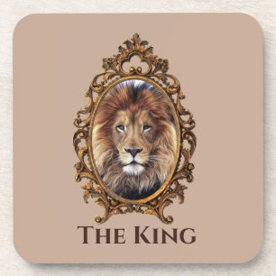 Porta-copo Vintage Elegante Brown Lion King Pais Retroritário