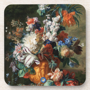 Porta-copo Vintage Floral Jan van Huysum Buquê de Flores