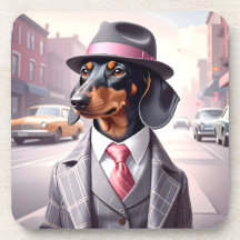 Vintage Gangster Dachshund