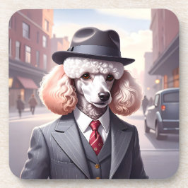 Porta-copo Vintage Gangster Poodle