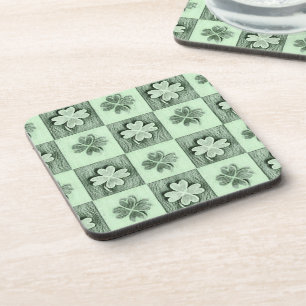 Porta-copo Vintage Green Rua Patrick retro shamrock