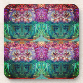 Porta-copo Vintage Magenta Vase Painting Abstrato