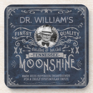 Porta-copo Vintage Moonshine Hillbilly Medicine Custom Blue